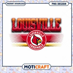 Louisville Cardinals Team Spirit PNG Instant Download Design