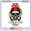 Louisville Cardinals Skull PNG Sublimation