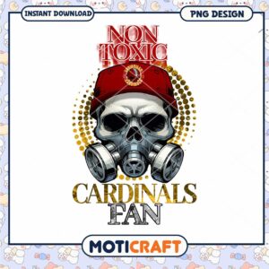 Louisville Cardinals Skull PNG Sublimation
