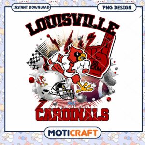 Louisville Cardinals PNG Sublimation Design