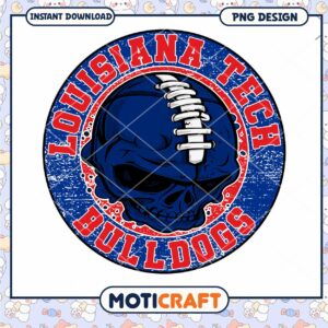Louisiana Tech Bulldogs Skull PNG