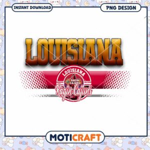 Louisiana Ragin Cajuns PNG Design Instant Download Art