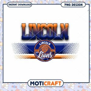 Lincoln Lions PNG Sublimation Design