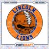 Lincoln Lions Skull Football PNG