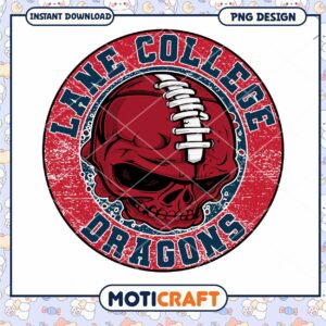 Lane College Dragons Skull PNG