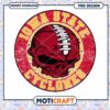 Iowa State Cyclones Skull PNG Design
