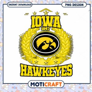 Iowa Hawkeyes PNG Design Instant Download Graphic Art
