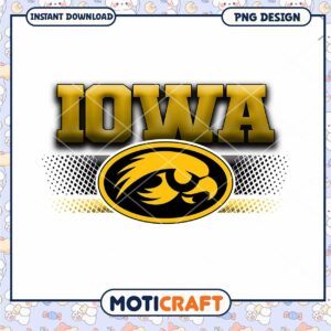 Iowa Hawkeyes PNG Design Instant Download
