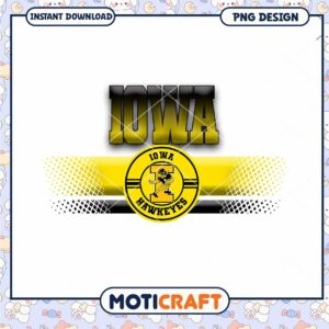 Iowa Hawkeyes PNG Design for Instant Download Print