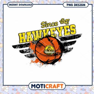 Iowa Hawkeyes Basketball PNG Design