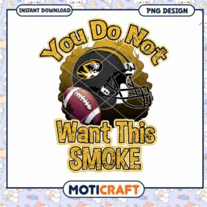 Instant Download Football Helmet Smoke PNG Design Fun