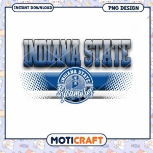 Indiana State Sycamores PNG Design Instant Download Art