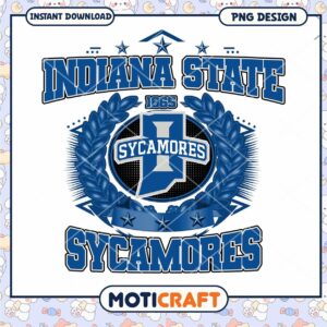 Indiana State Sycamores Logo Design PNG Instant Download