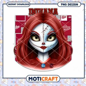 Indiana Spirit Girl PNG Design Instant Download Art