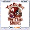 Indiana Football Smoke PNG Design