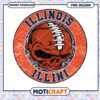 Illinois Fighting Illini Skull PNG