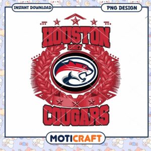 Houston Cougars PNG Design Sublimation