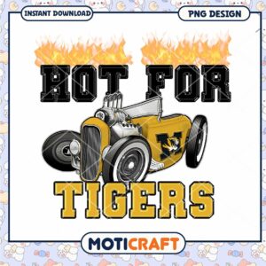 Hot for Tigers PNG Design