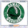 Hawaii Warriors Skull PNG Design