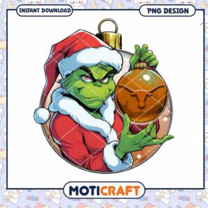 Grinch Texas Ornament PNG Design