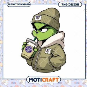 Grinch Starbucks PNG Design Instant Download