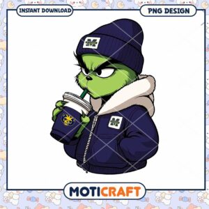 Grinch Michigan PNG Sublimation Design