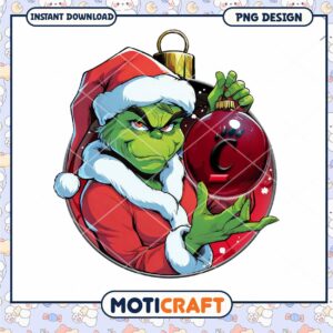 Grinch Christmas PNG Design for Holiday Cheer Download