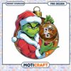 Grinch Christmas Ornament PNG Downloadable Design Art