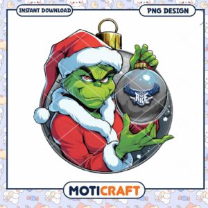 Grinch Christmas Ornament PNG Design for Holiday Cheer