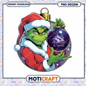 Grinch Christmas Ornament PNG Design for Easy Download