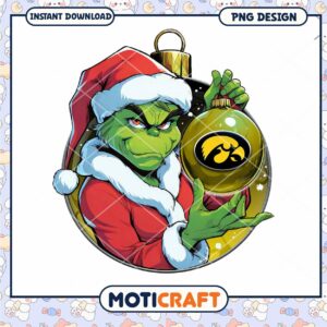 Grinch Christmas Ornament Design Instant Download PNG File