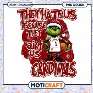 Grinch Cardinals PNG Sublimation Design