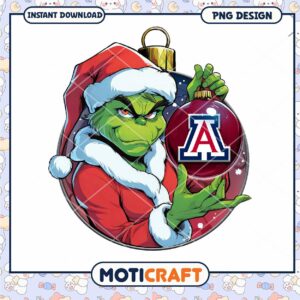 Grinch Arizona Ornament PNG Design
