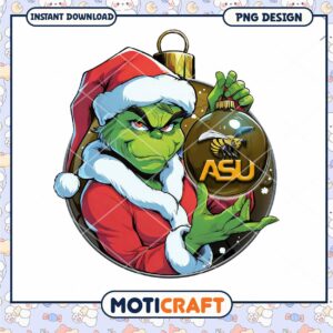 Grinch ASU Ornament PNG Design