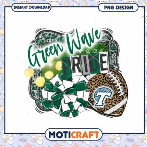 Green Wave Pride PNG Sublimation Design
