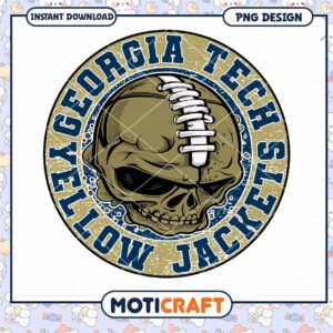 Georgia Tech Yellow Jackets Skull PNG
