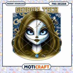 Georgia Tech Halloween PNG Design for Instant Download