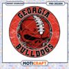 Georgia Bulldogs Skull PNG Design