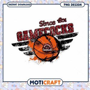 Gamecocks Basketball PNG Design Since 1801