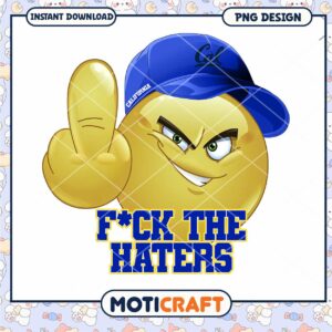 Funny Emoji Fck the Haters PNG Design for Download