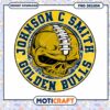 Football Skull Golden Bulls PNG Design