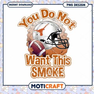 Football Helmet Smoke Design PNG for Instant Download