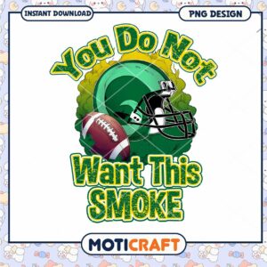 Football Helmet Smoke Design Instant Download PNG Art