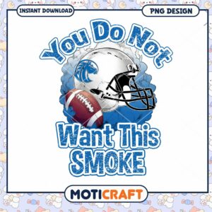 Football Helmet PNG You Do Not Want This Smoke Design