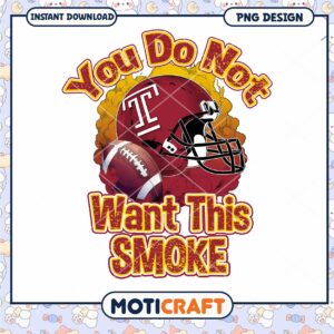 Football Helmet PNG Design You Do Not Want This Smoke