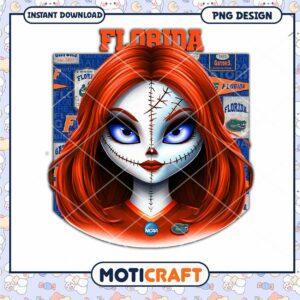 Florida Gators Spooky Doll PNG Design for Instant Download