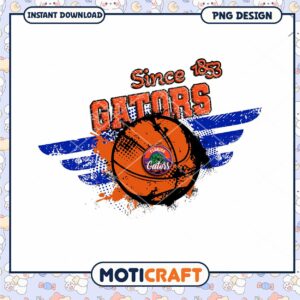 Florida Gators Basketball PNG Design