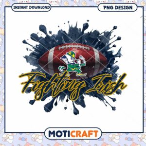 Fighting Irish Football PNG Design