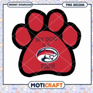 Custom Dog Paw Fan Design PNG Instant Download Art