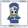 Cute Skull Girl Loves Tigers PNG Design 2 Cute Skull Girl Loves Tigers PNG Design